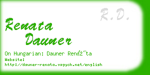 renata dauner business card